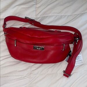 viola castellani milano Made in Italy leather belt bag